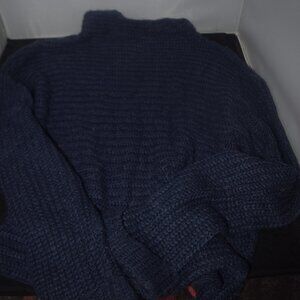 a.n.a Long sleeve, turtleneck neckline, blue sweater medium